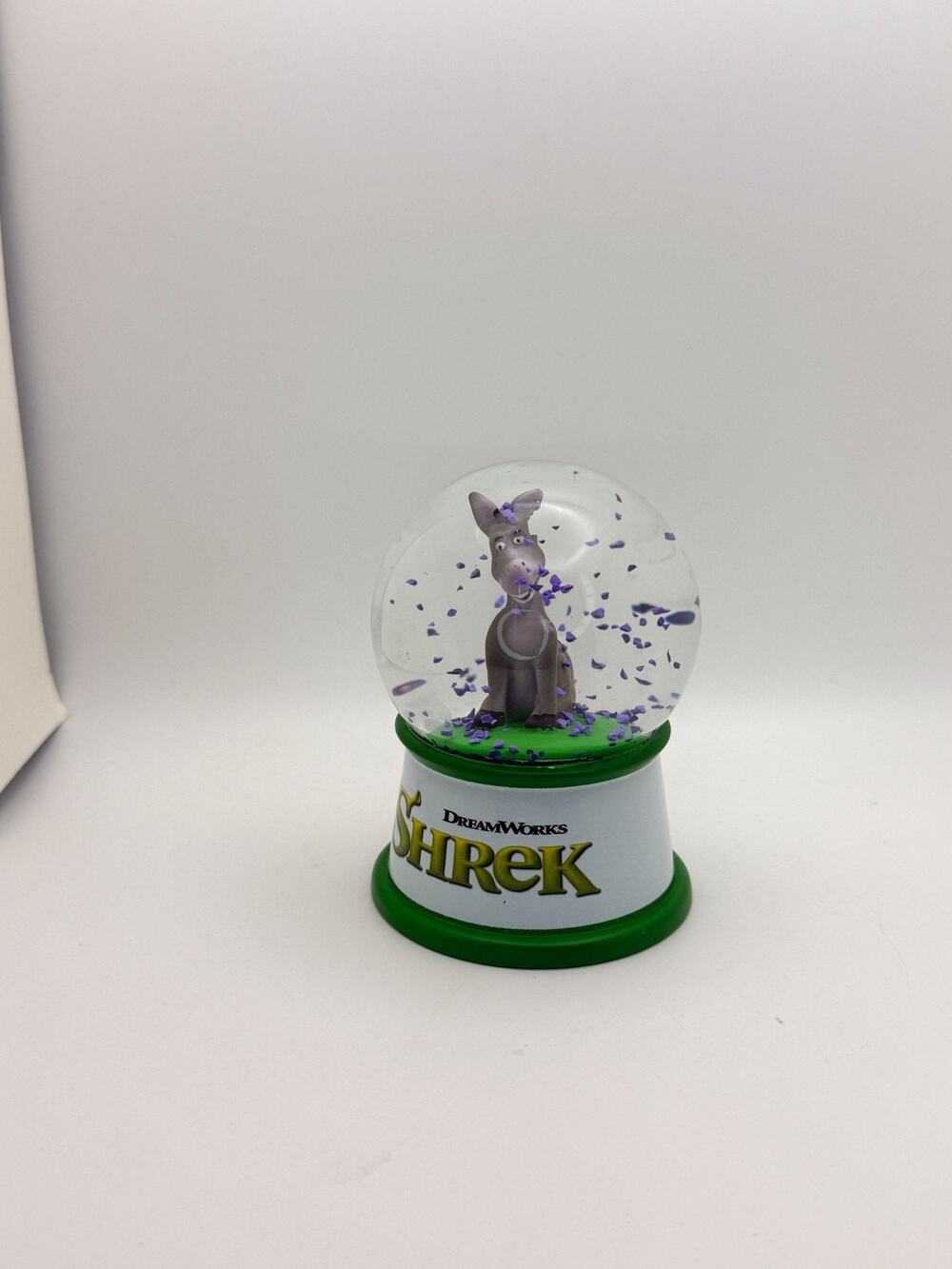 Shrek Donkey Mini Snow Globe Collectible With Box
